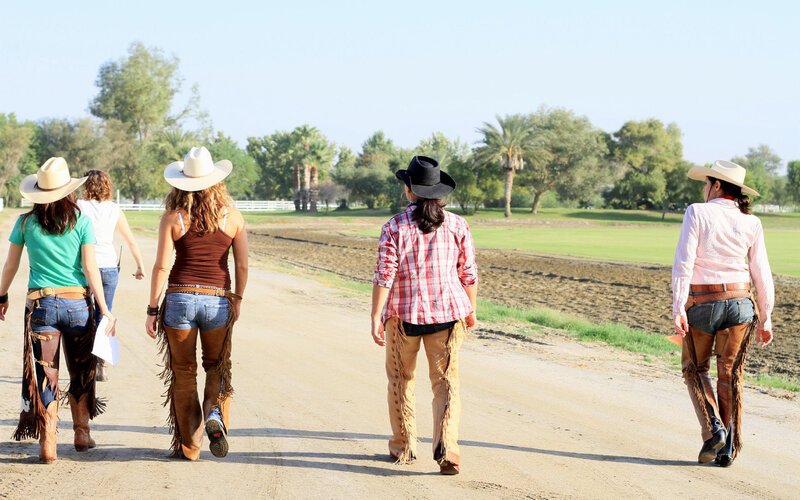 Women in Cowboy Hats — Brown