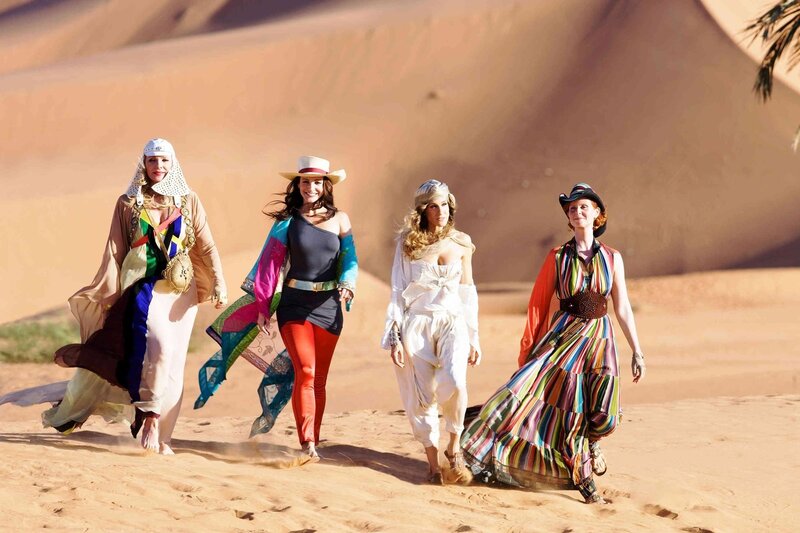 women in desert attire
