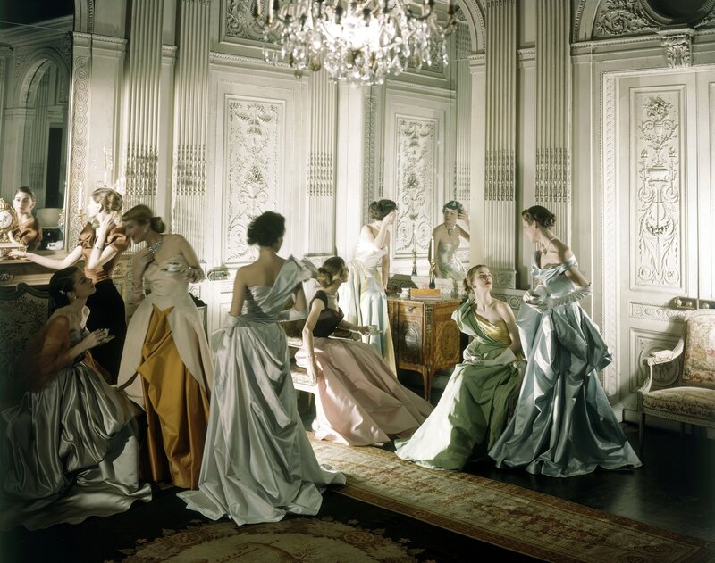 Women in elegant gowns