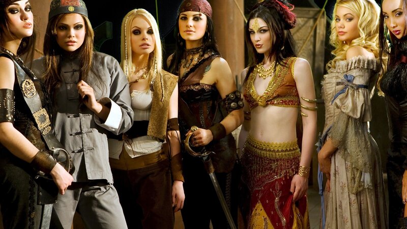 women in fantasy costumes