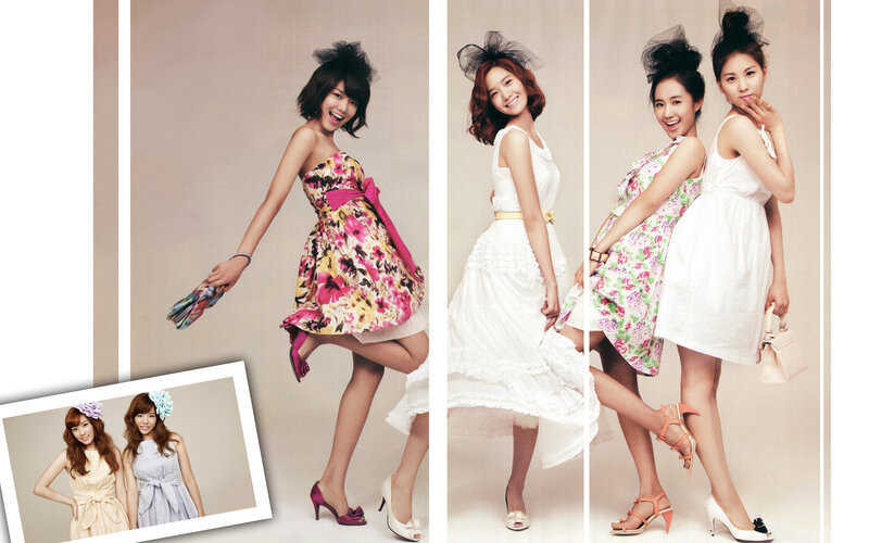 women in floral dresses