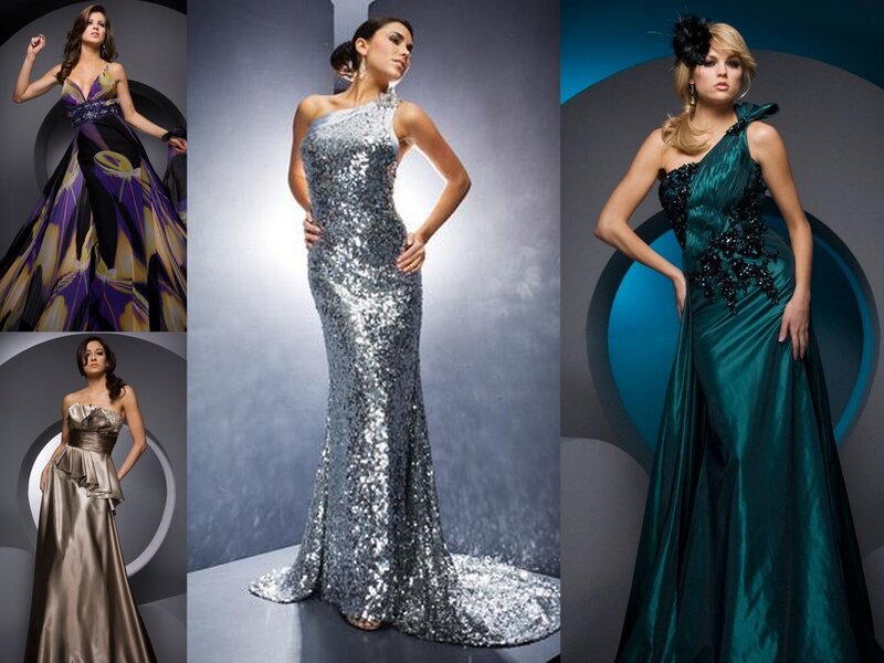 Women in Formal Gowns — Silver