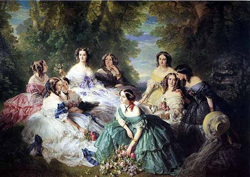 Women in Garden — Green, Serene
