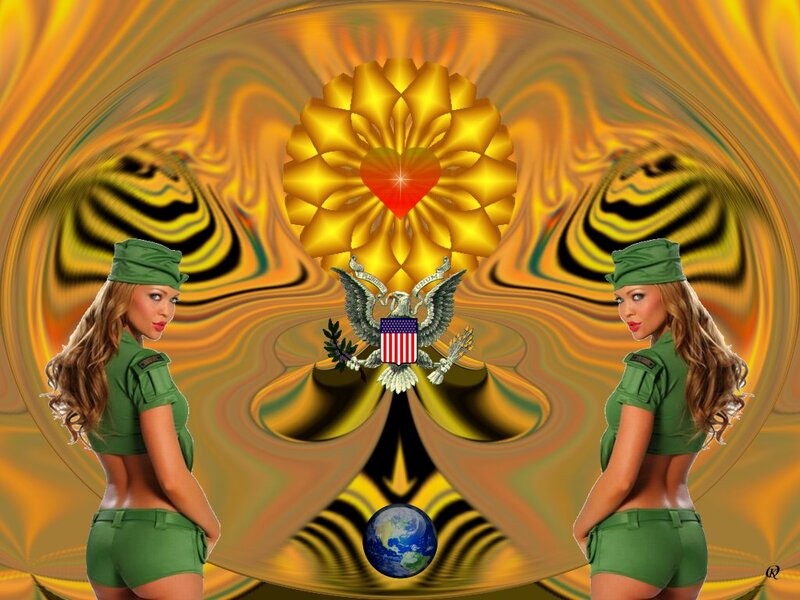 Women in Green Uniforms