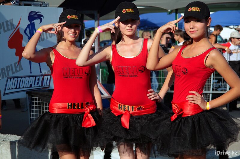 Women in Hell Energy Drink uniforms