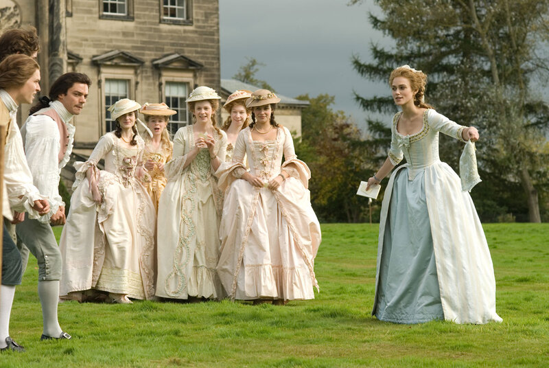 Women in Period Dresses — Green, Dramatic