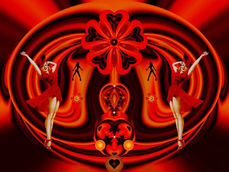 Women in Red Dresses — Dramatic