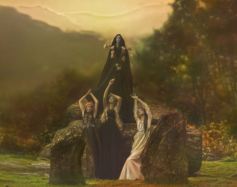 Women in Ritual Pose