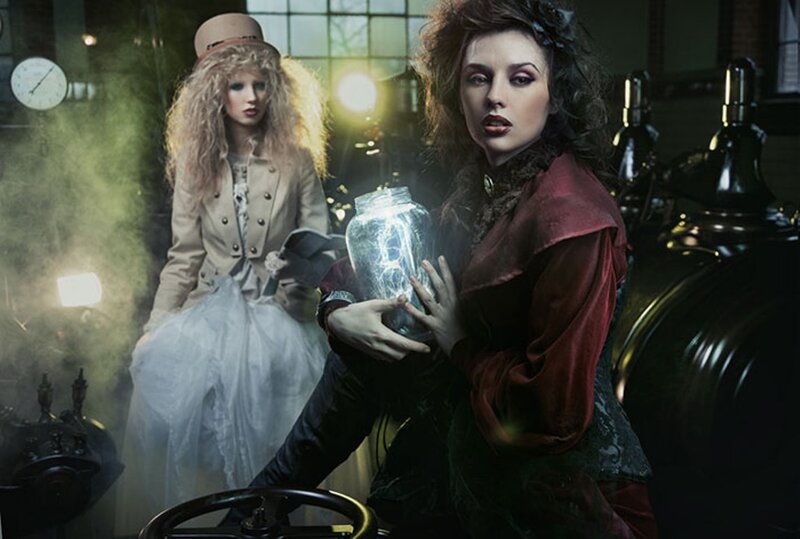 Women in Steampunk Attire