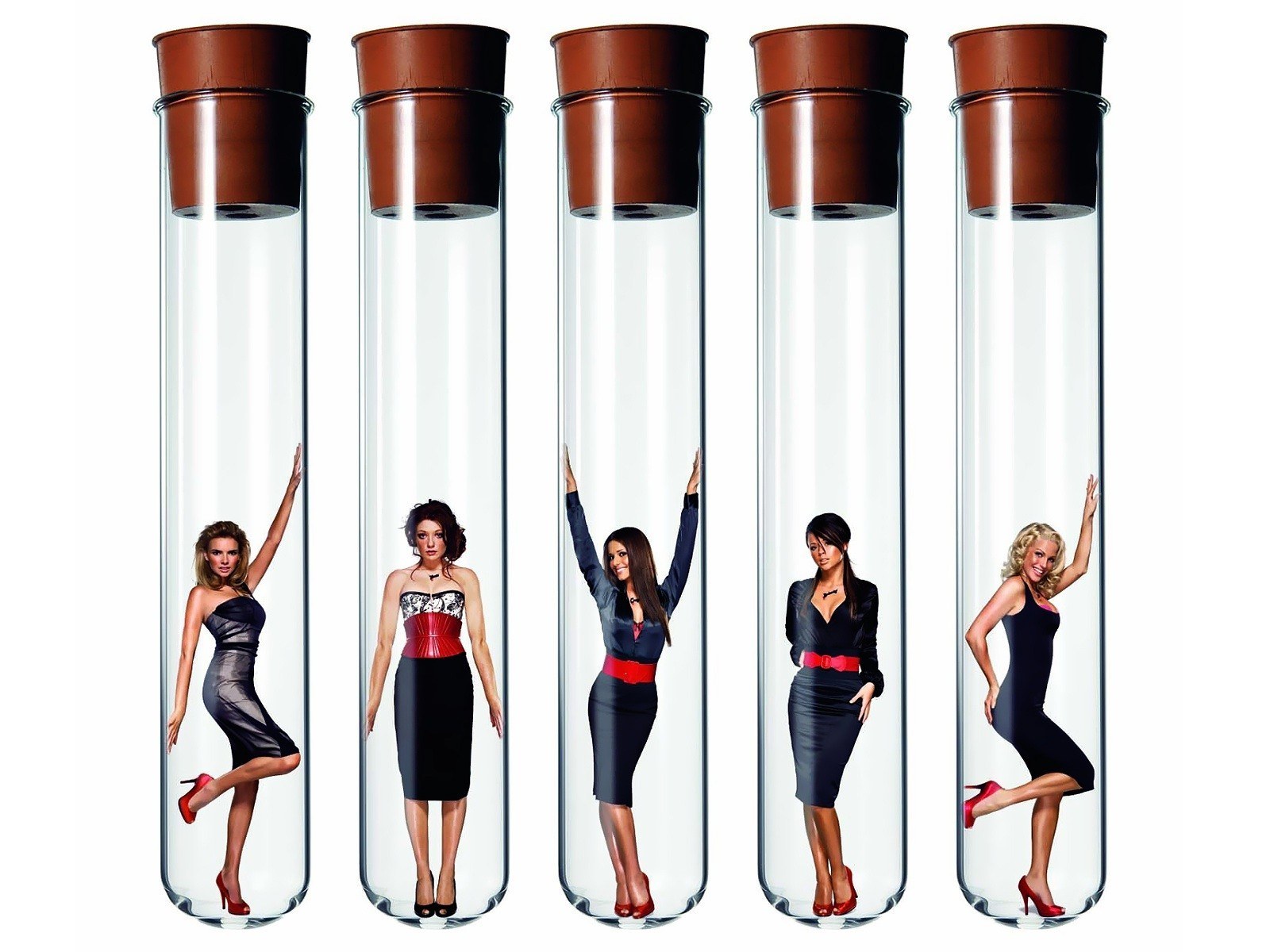women in test tubes
