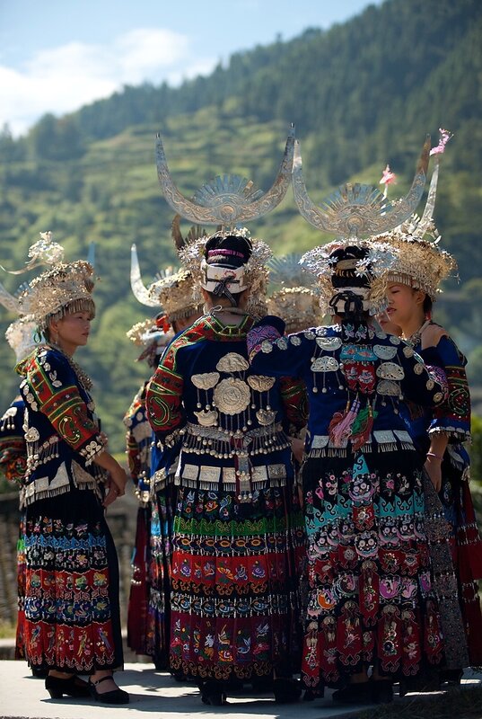 Women in traditional costumes