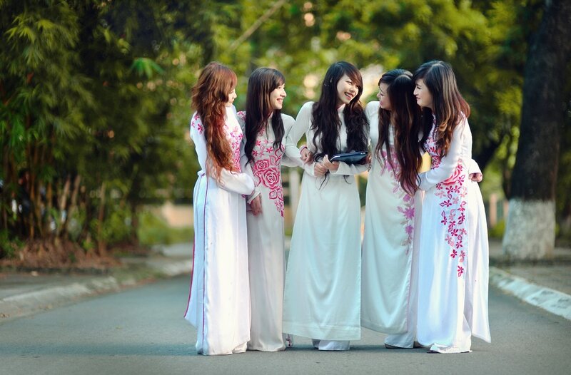 Women in traditional dresses