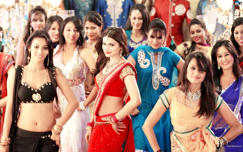 Women in Traditional Indian Attire — Red