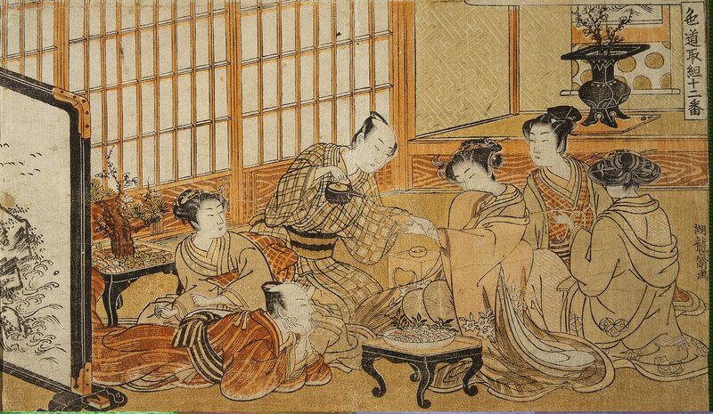 Women in Traditional Japanese Attire — Brown
