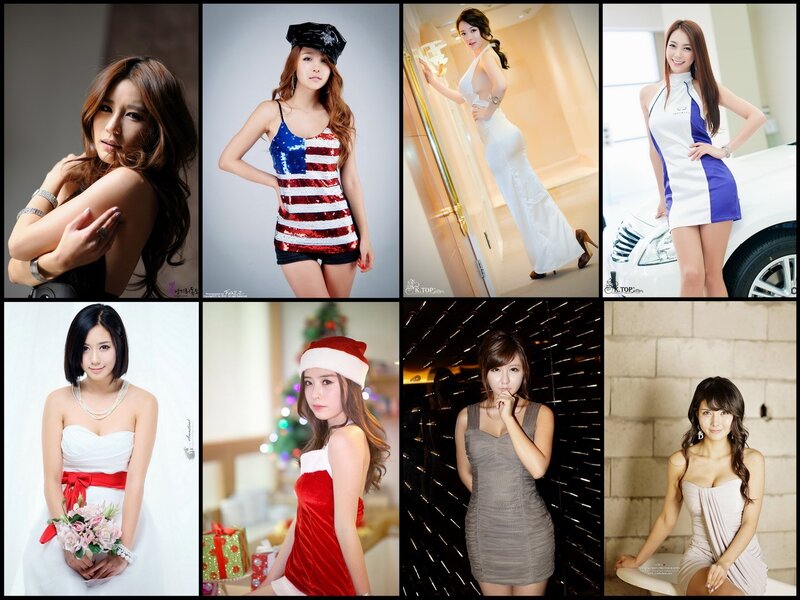 Women in various outfits and settings