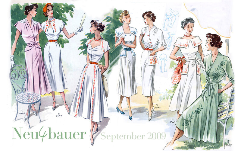 Women in Vintage Dresses