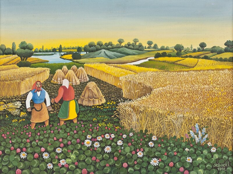 Women in Wheat Field