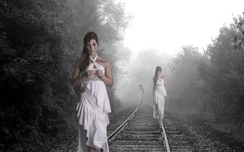 Women in White Dresses — Mysterious