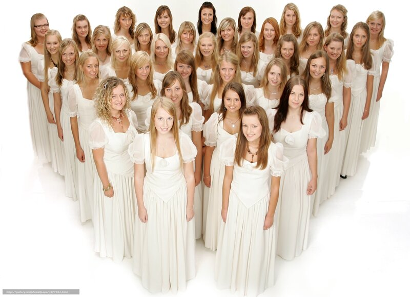 women in white dresses
