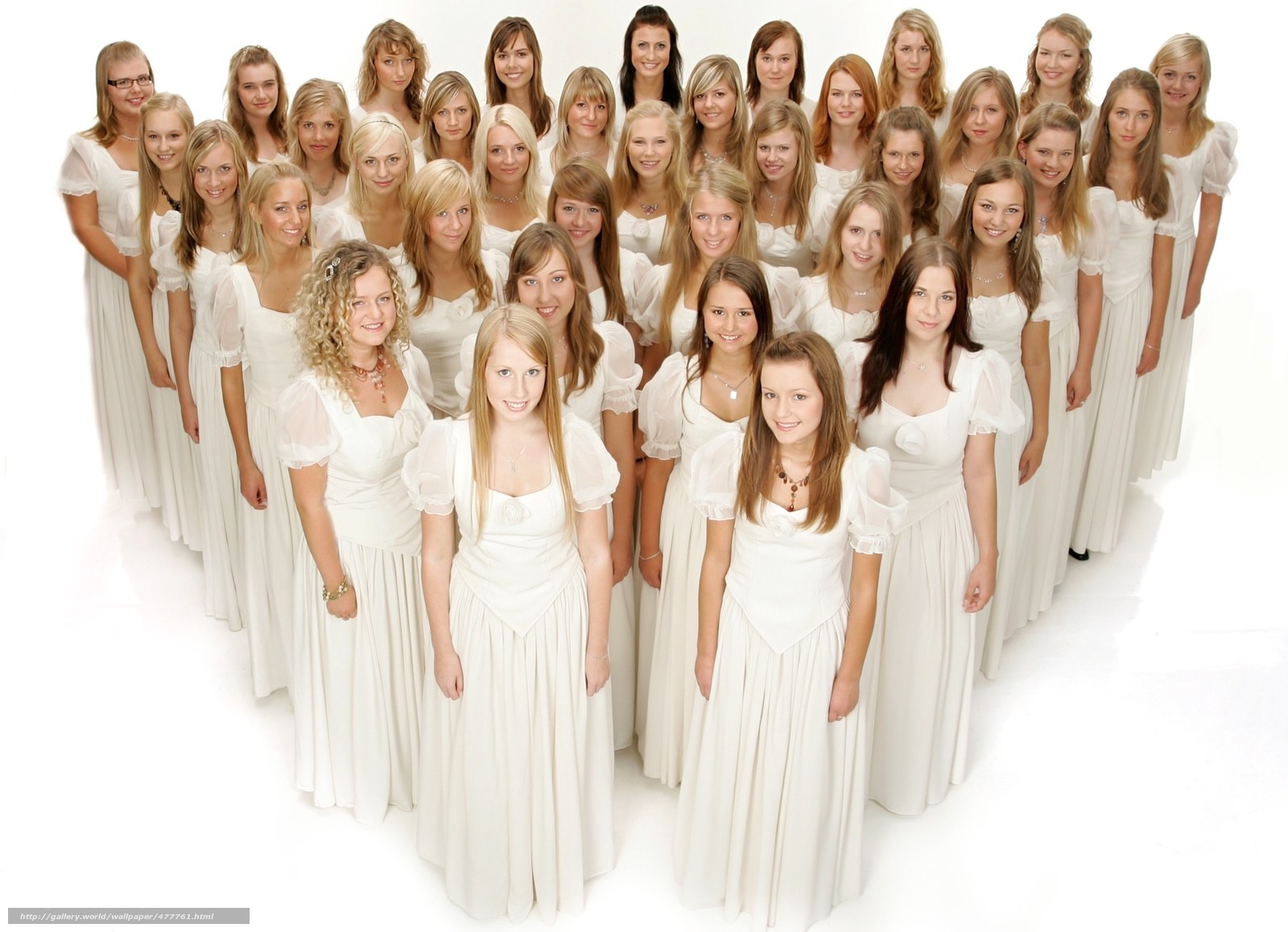 women in white dresses