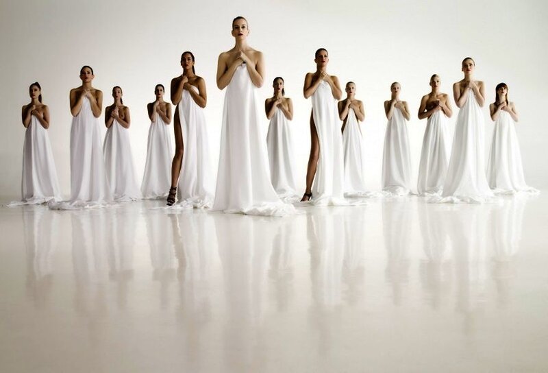 Women in White Gowns — Serene