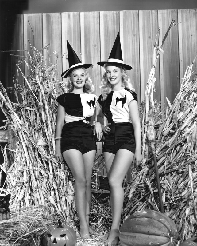 Women in witch costumes