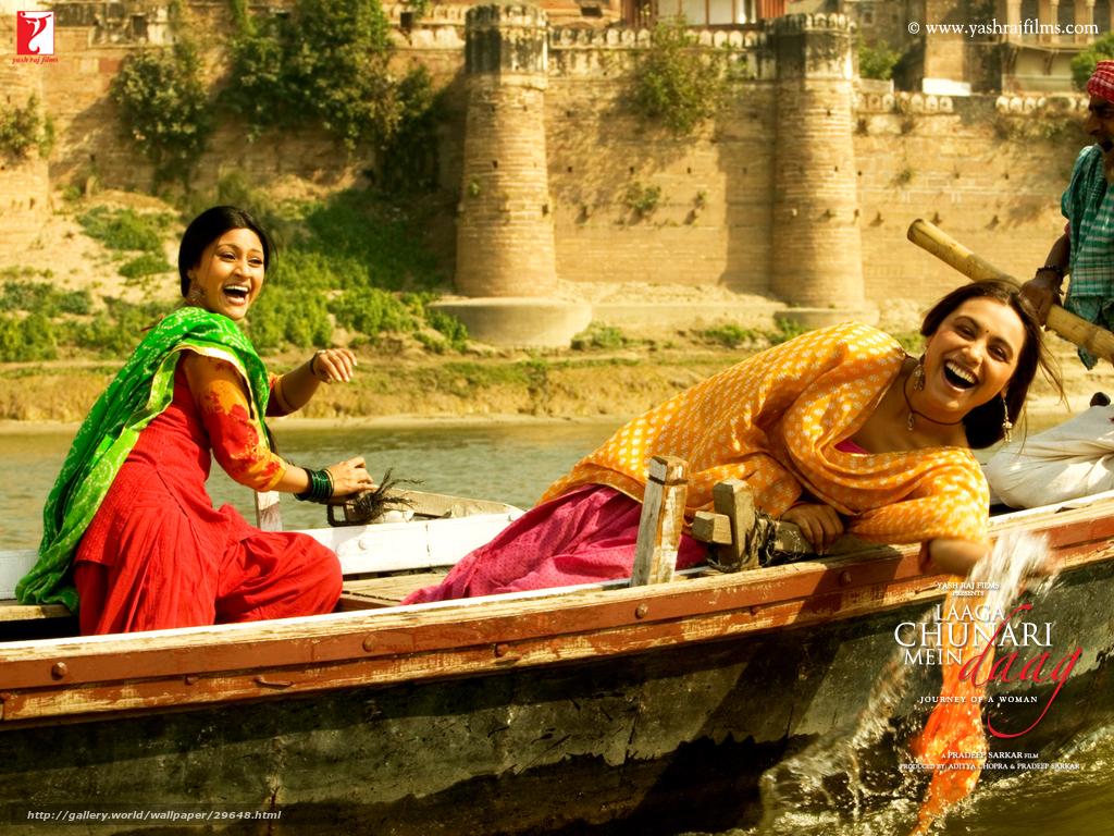 Women laughing in a boat