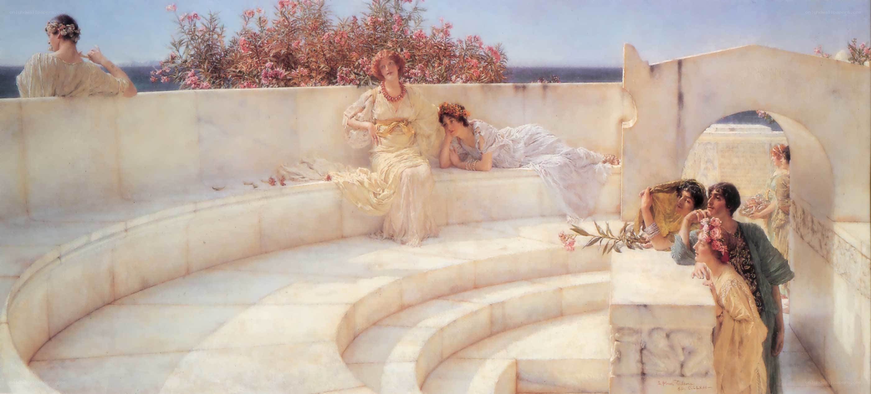 Women on a terrace