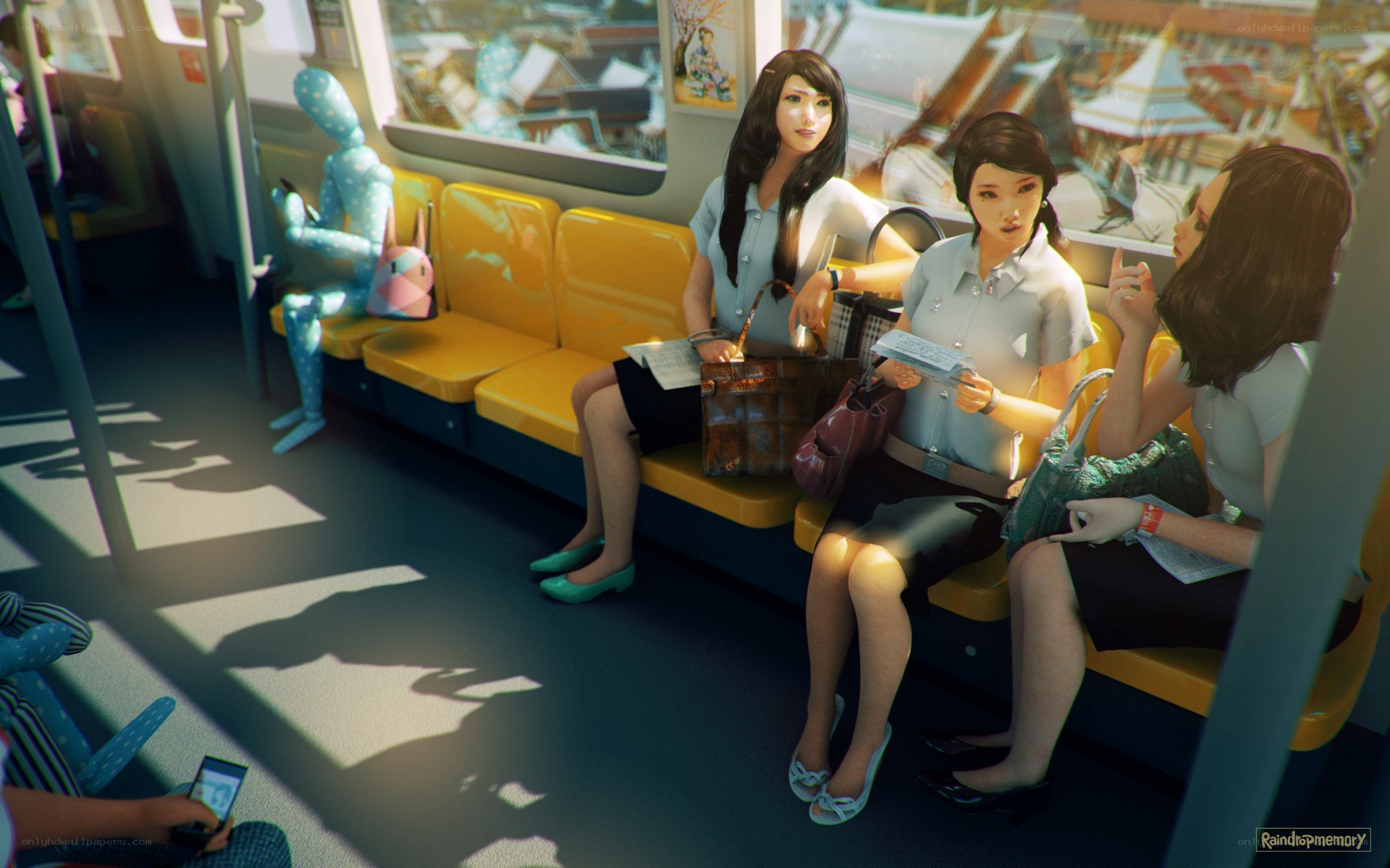 Women on a train