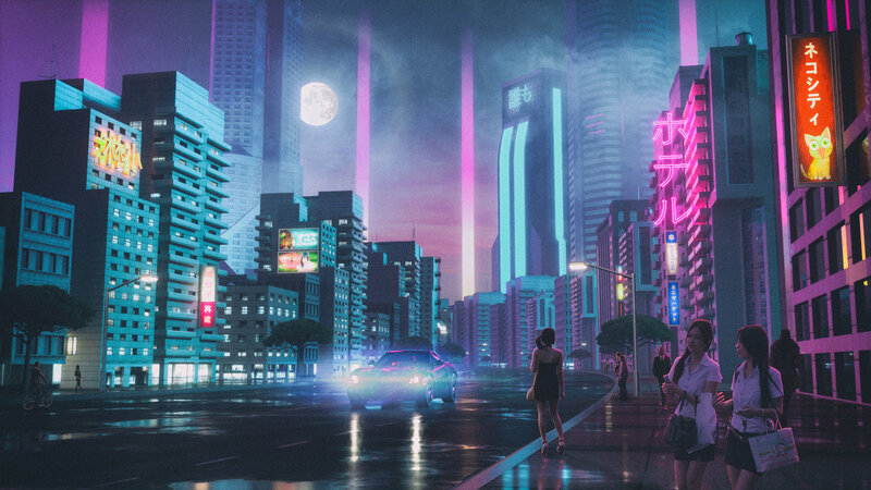 Women on City Street