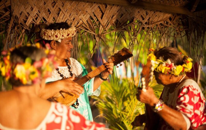Women Playing Ukuleles