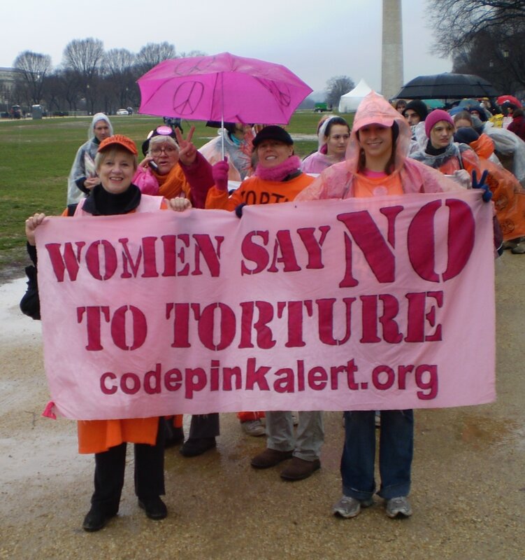 Women protesting torture