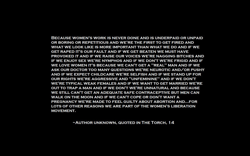 Women's liberation movement quote
