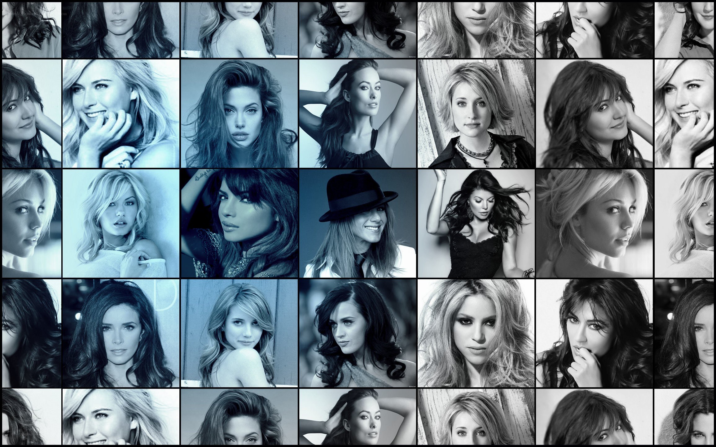 Women's portrait collage