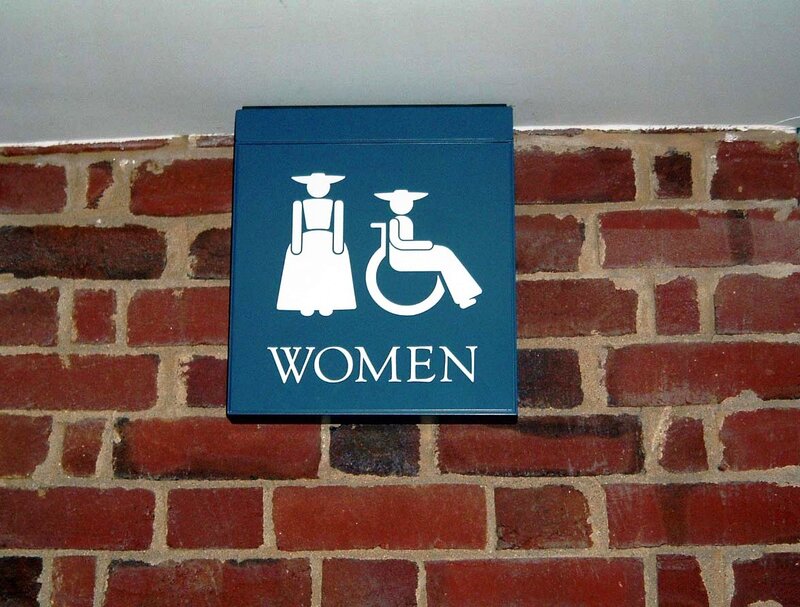 women's restroom sign
