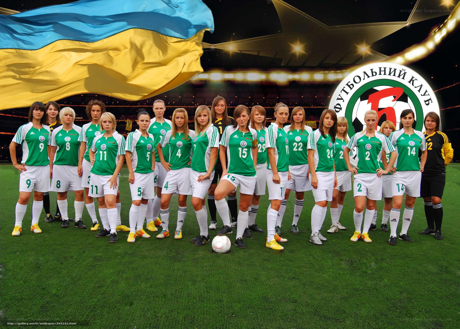 Women's soccer team portrait