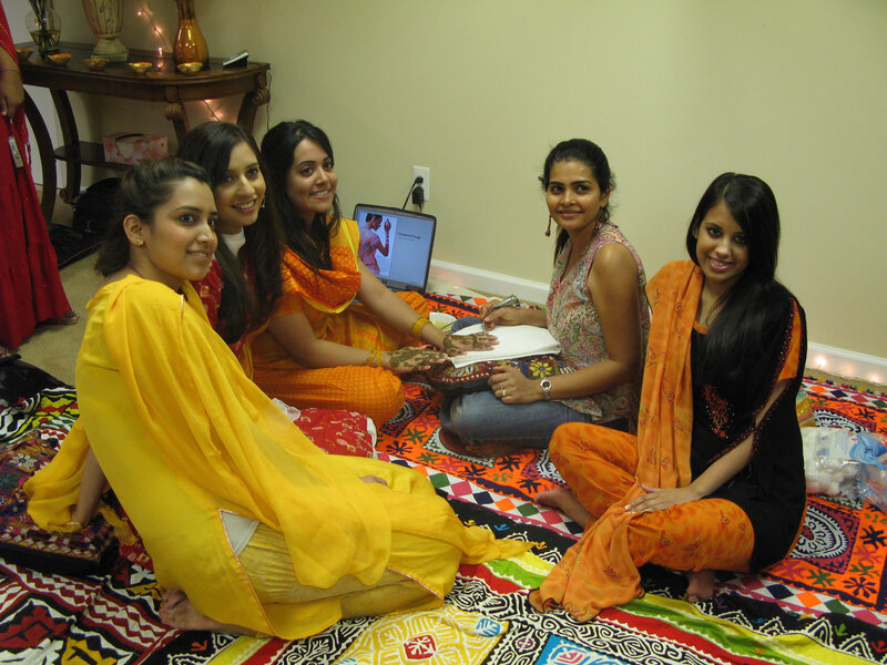 Women Sitting on Floor