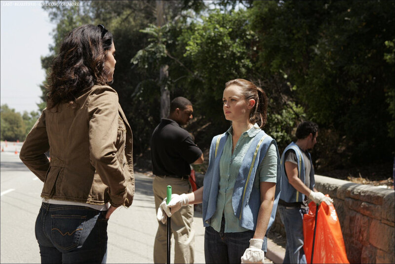 Women talking at a cleanup event