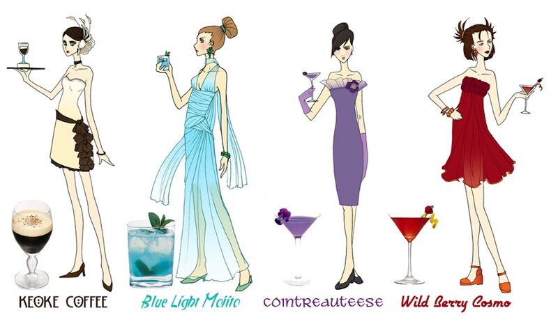 Women with Cocktails