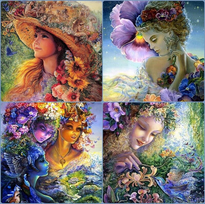 Women with Floral Crowns