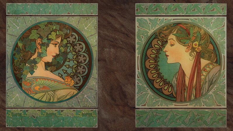 Women with Leaf Crowns
