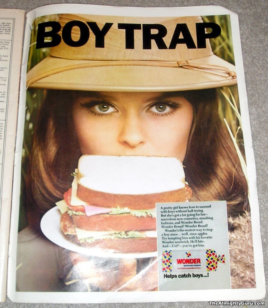 Wonder Bread ad with sandwich