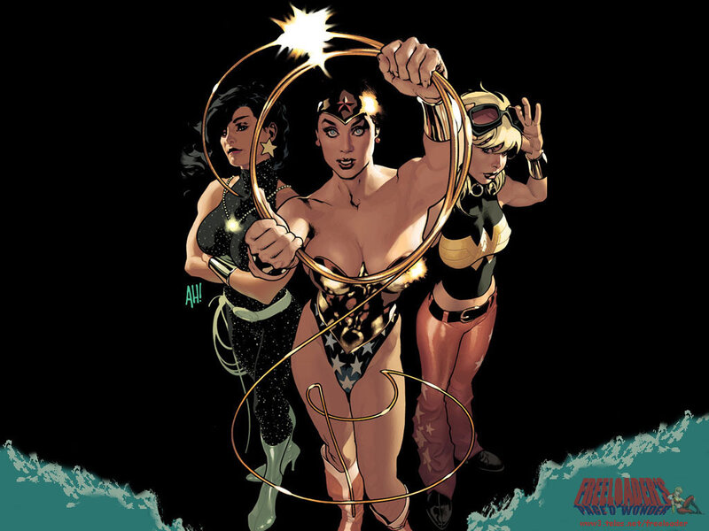 Wonder Woman and allies in action
