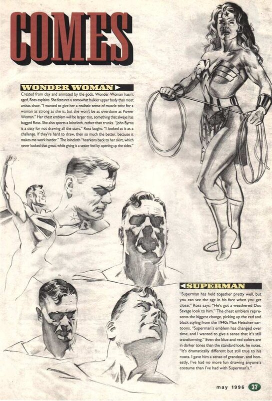 Wonder Woman and Superman concept art