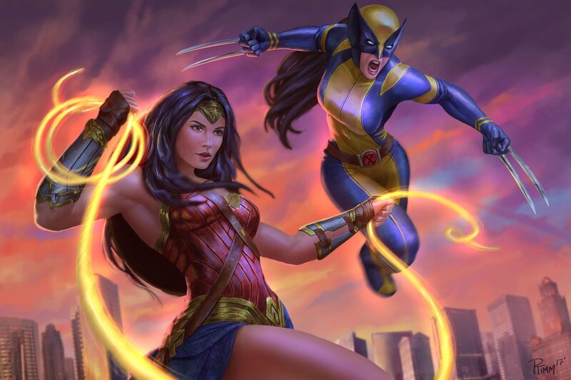 Wonder Woman and Wolverine