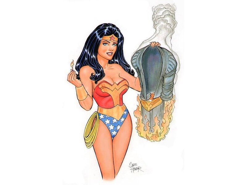 Wonder Woman Burning Suit
