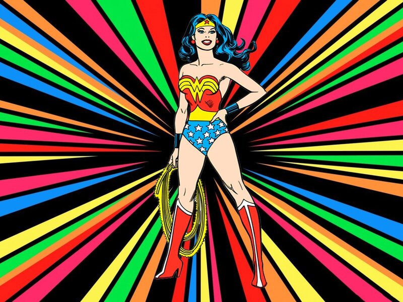 Wonder Woman Character — Black, Vibrant