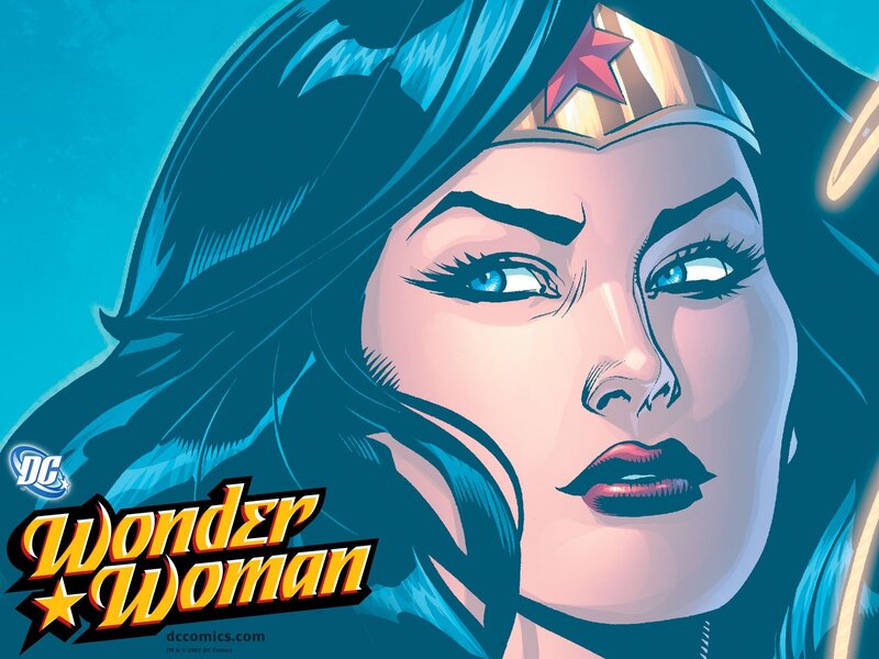 Wonder Woman Character — Blue, Dramatic, Comic, Dc Logo