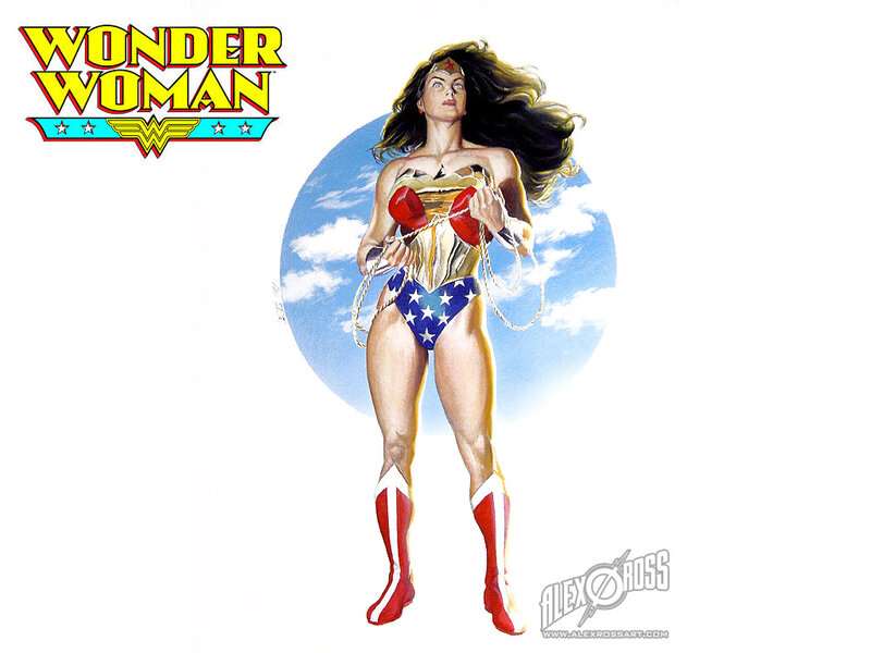 Wonder Woman Character — Blue, Heroic