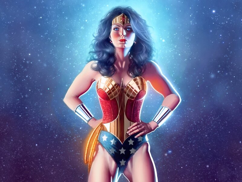 Wonder Woman Character — Blue